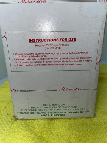 Telco The Original Motion-ettes of Christmas, Santa Figurine READ DESCRIPTION - Picture 11 of 12