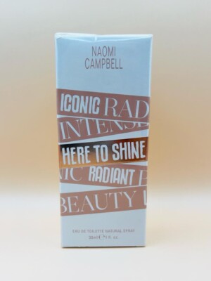 Naomi Campbell Here To Shine Eau de Toilette Natural Spray Parfüm 30 ml Neu&OVP