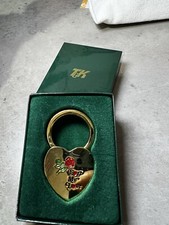 Gold plated brass heart 