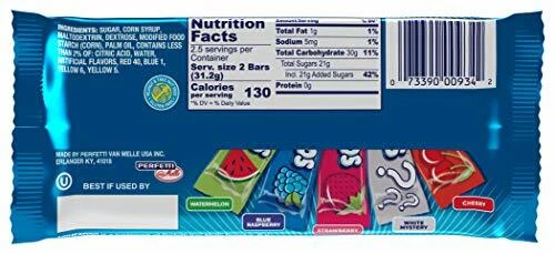Airheads Variety 5 Full Size Bars Pack Counter Display Assorted Flavors 18 Pack - Picture 5 of 6