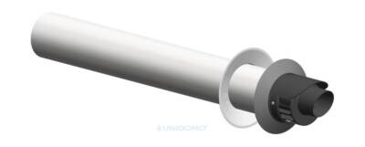 ATEC Abgas Außenwandanschluss 851 mm DN 60/100 mm Abgasrohr