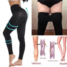 Women Anti Cellulite Compression Leggings Leg Shaper High Waist Pants Shapewear