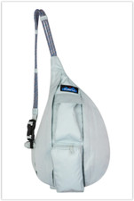 NWT KAVU Mini Rope Sling Bag COOL AQUA BLUE