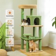 Cat Tree for Indoor Cats,5-Level Cat Tower for Cats with Frame Large Hammock Cat