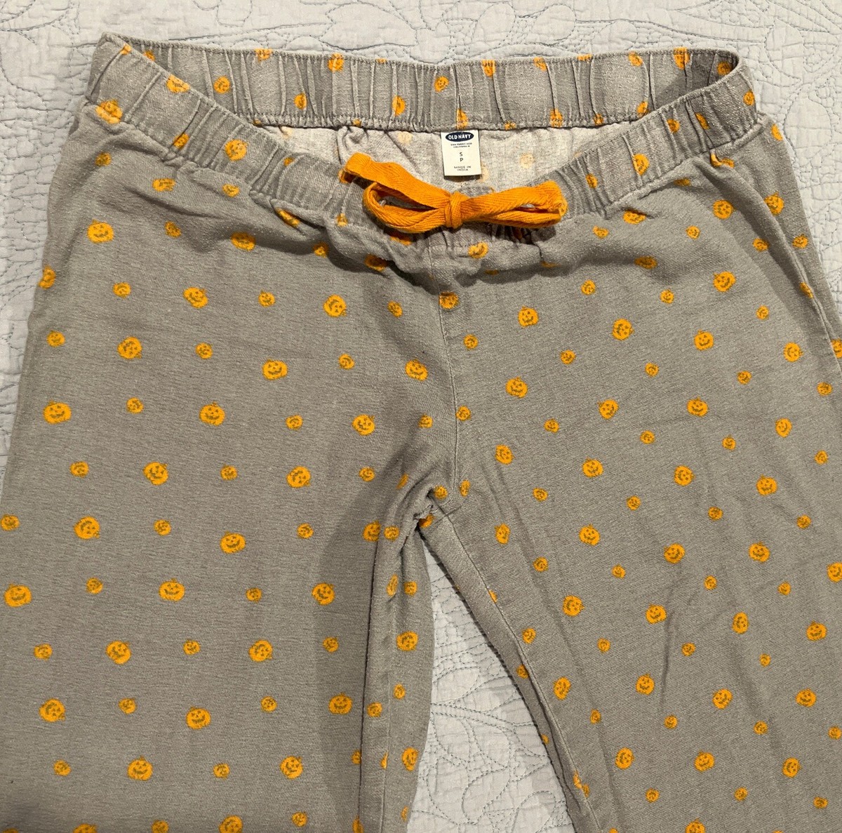 Old Navy Halloween PJ/Lounge Pants Orange Pumpkins on Gray