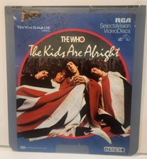 THE WHO - THE KIDS ARE ALRIGHT - RCA SELECTAVISION VIDEODISC - CED