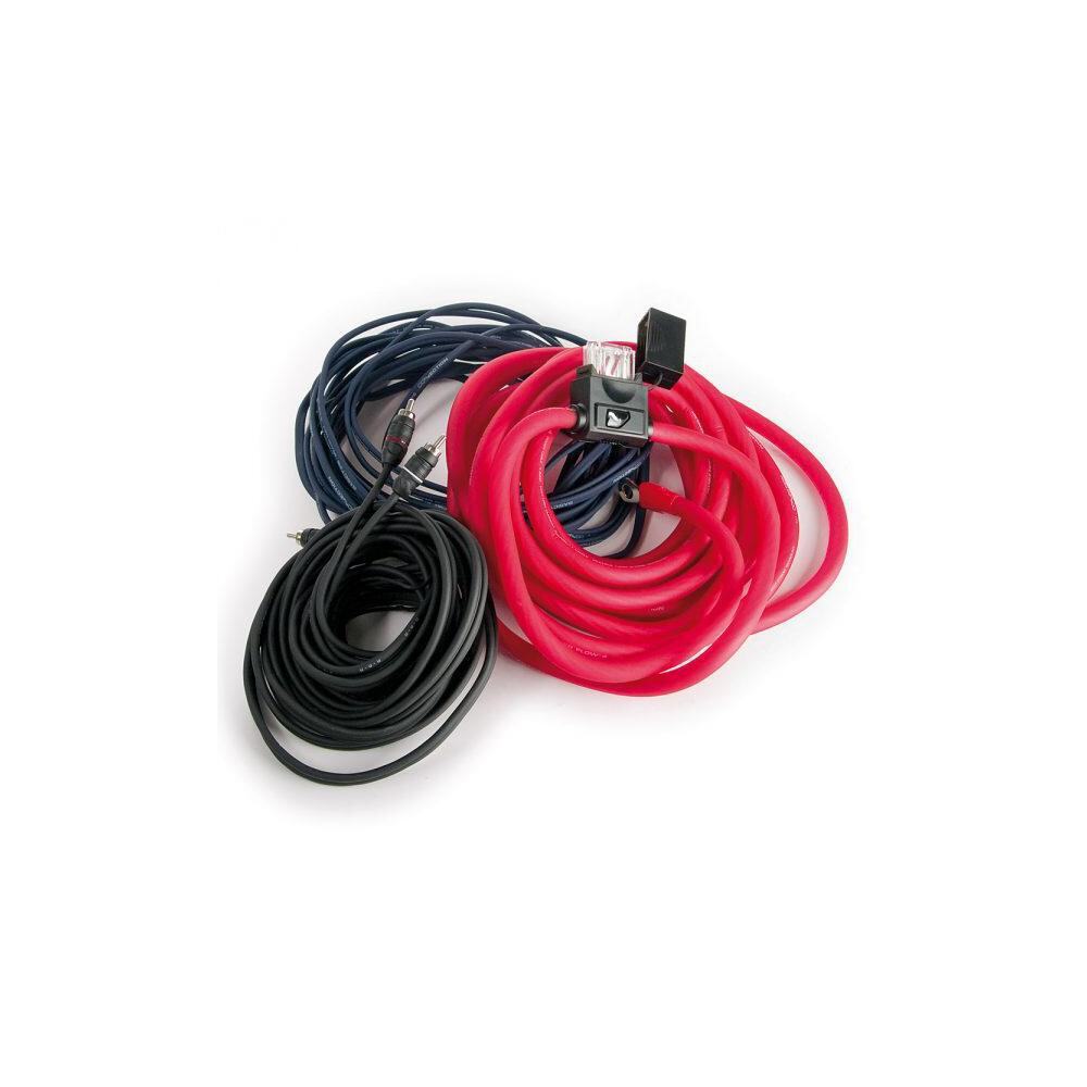 Connection First FSK 700 4 AWG Amplifier Wiring Kit & RCA Cable 80A Fuse