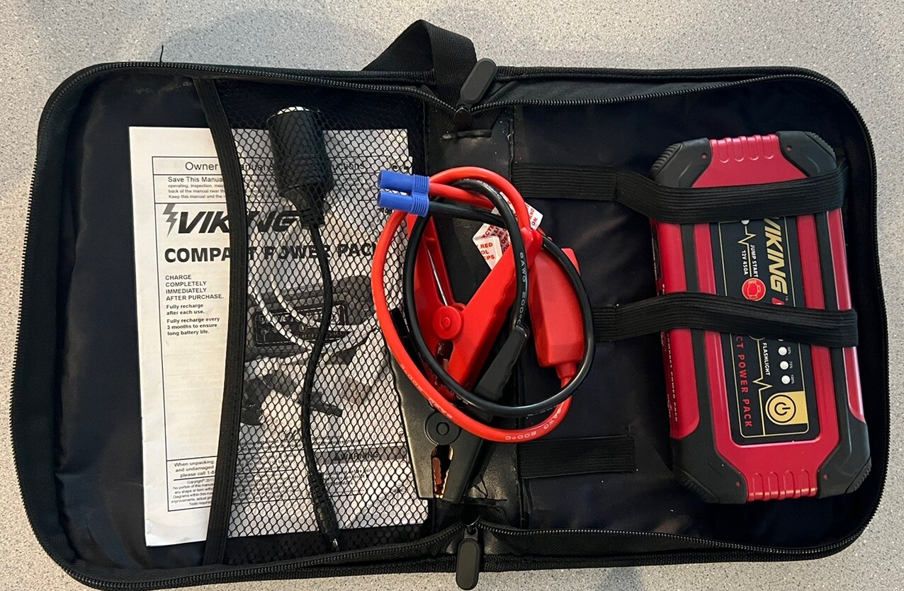 VIKING COMPACT POWER PACK 62749 12V 12,000 mAh Portable Jump Starter