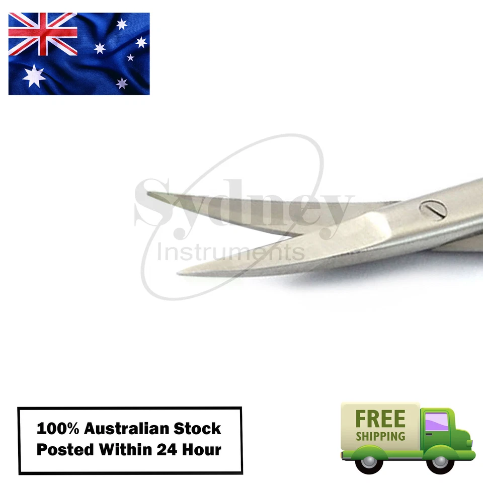 Tijeras para bigote piercing corporal iris sutura doblada tejido tijera quirúrgica Foto 3 de 4