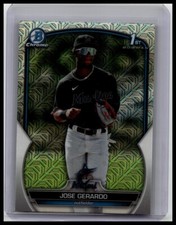 2023 Bowman Chrome #BCP-195 Jose Gerardo Chrome Prospects Mojo Refractor