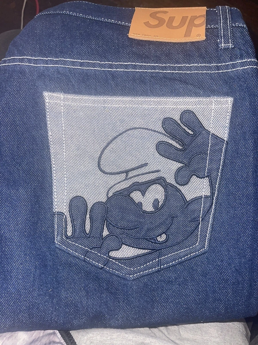 Supreme hotsell smurf jeans
