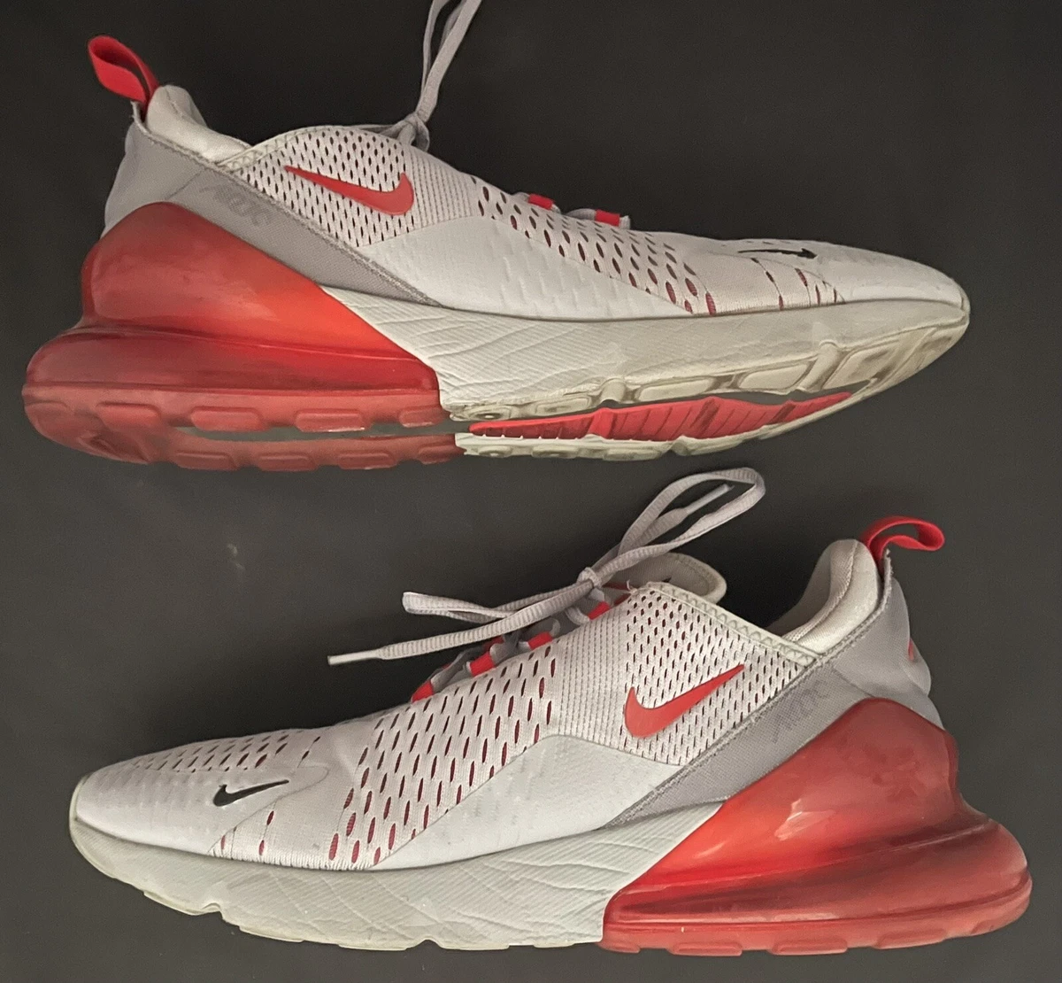 sofa Kapitein Brie Gewoon doen Nike Air Max 270 Wolf Grey University Red 2018 Size 13 AH8050-018 | eBay