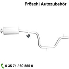 für Volvo V70 III 2,5 T FlexFuel 135 Mitteltopf Schalldämpfer Auspuffanlage ##