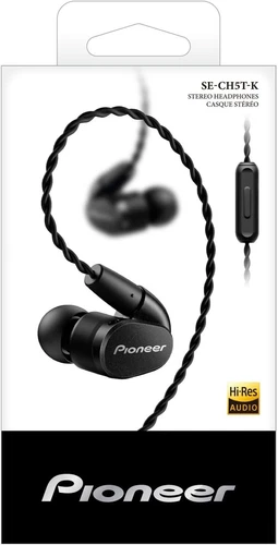 Pioneer SE-CH5T-K In Ear Headphones, Black
