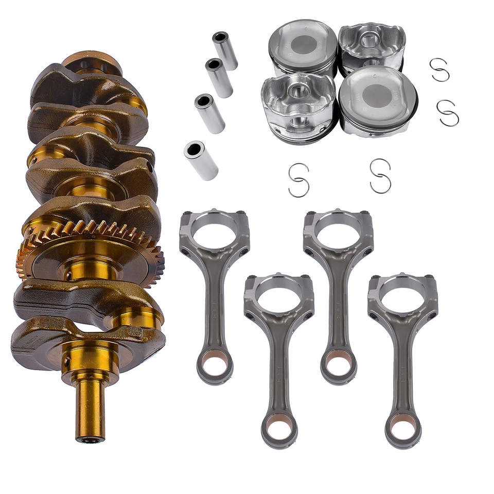 Kit de cigüeñal y pistón con anillos y varillas para Toyota Highlander Rav4 Corolla Scion Foto 2 de 4