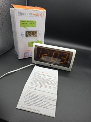 LIFE ASSIST - HELLO REMINDER ROSIE VOICE ACTIVATED ALARM CLOCK 58060 WORKING