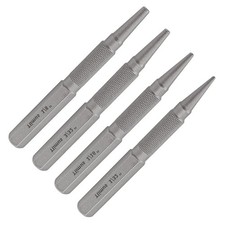 Suiwotin 4pcs Nail Setter Punch, 1/32 1/16 3/32 1/8 Inch Center Punch Set, Na...