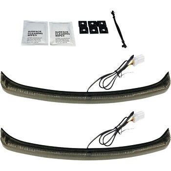 Custom Dynamics Smoke Low Profile LED Fender Lights For Harley Trike 09-21