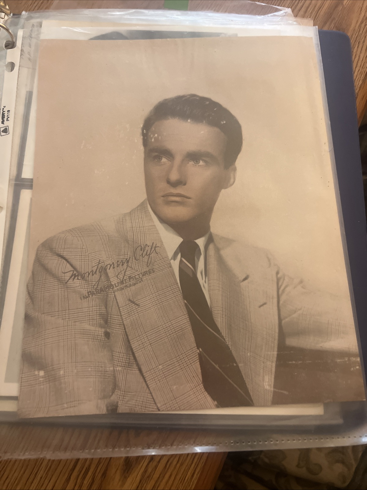 Vintage Montgomery Cliff 8x10 Paper Photo 1940's U.S.A.