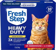Fresh Step Advanced Heavy Duty Multi Cat Clumping Cat Litter, 17.5 lb.