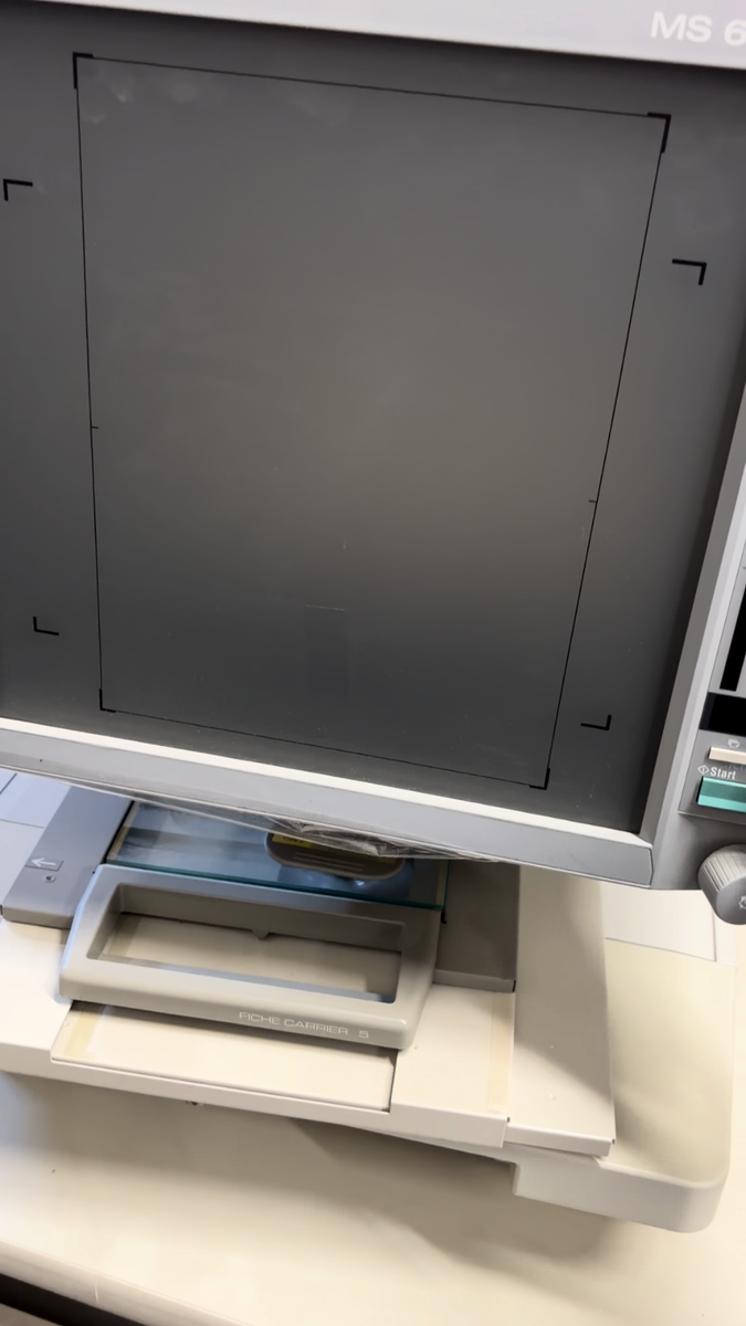 Konica MINOLTA MS-6000 MKII Microfiche Microfilm Reader Viewer
