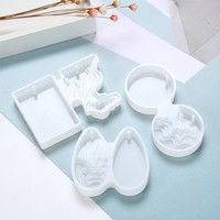 3PCS Epoxy Silikonform Kristallkleberform AnhäNger Modell FüR Heimwerker Harz