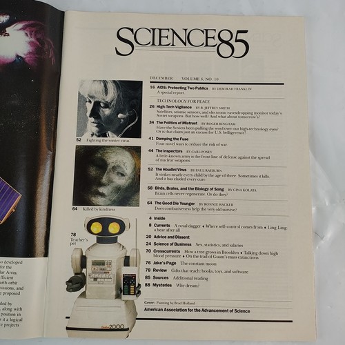 Science 85 Dec 1985 The Houdini Virus Amazing Bird Brain ID:51176 VTG Magazine - Picture 4 of 16