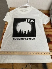 Original 1984 Punk Rock/Skate JFA Logo T-Shirt, Placebo Records White Size M NEW