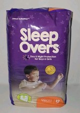 1 Cuties Sleep Overs Incontinence Pants, Size L/XL 60-125 lbs 12 Count Pack