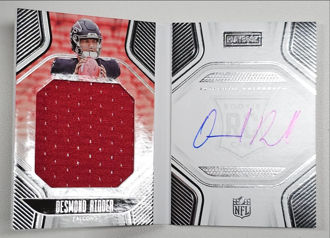 DESMOND RIDDER 2022 PLAYBOOK RPA ROOKIE PATCH BOOKLET RC AUTO /199 Q0902
