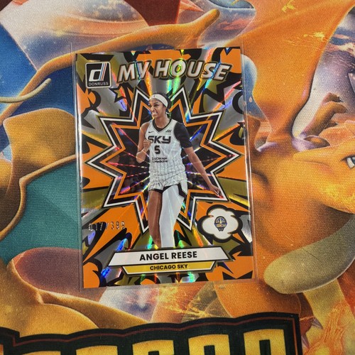 Angel Reese [Orange Laser] #6 2025 Panini Donruss WNBA My House card