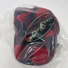 Woodland Creek Men's Trapper Hat Red Black Buffalo Plaid Fleece Lined Ear Flaps