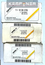 90108601, Original Opel, Set 3 pièces FILEURS AÉROPORTEURS, Manta B Record E