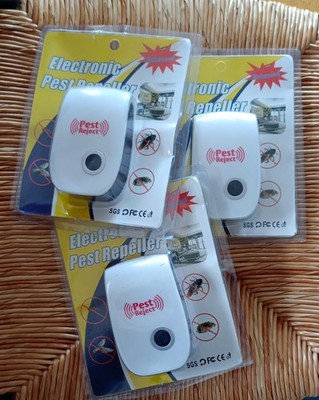 Mäuseschreck Ultaschall 22-65KHZ  3 er Set ohne chines.Adapter