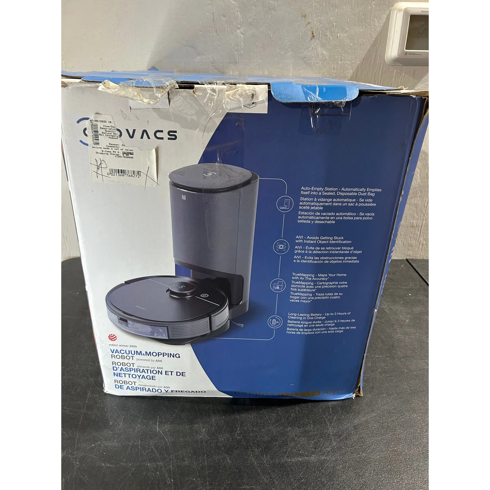 Ecovacs DEEBOT OZMO T8 AIVI+ vacuum & self empty Docking Station
Opens in a new window or tab