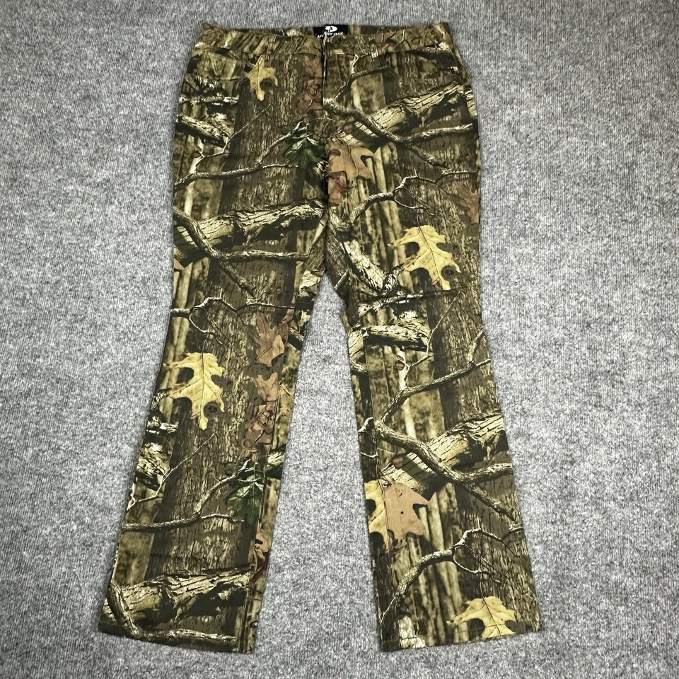 Mossy Oak Camo Jeans Womens 16 Stretch Hunting Pants 5 Pocket Break Up Infinity - Image 3 of 4
