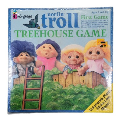 Vintage Norfin Troll Treehouse Colorforms First Game NEW SEALED 1992