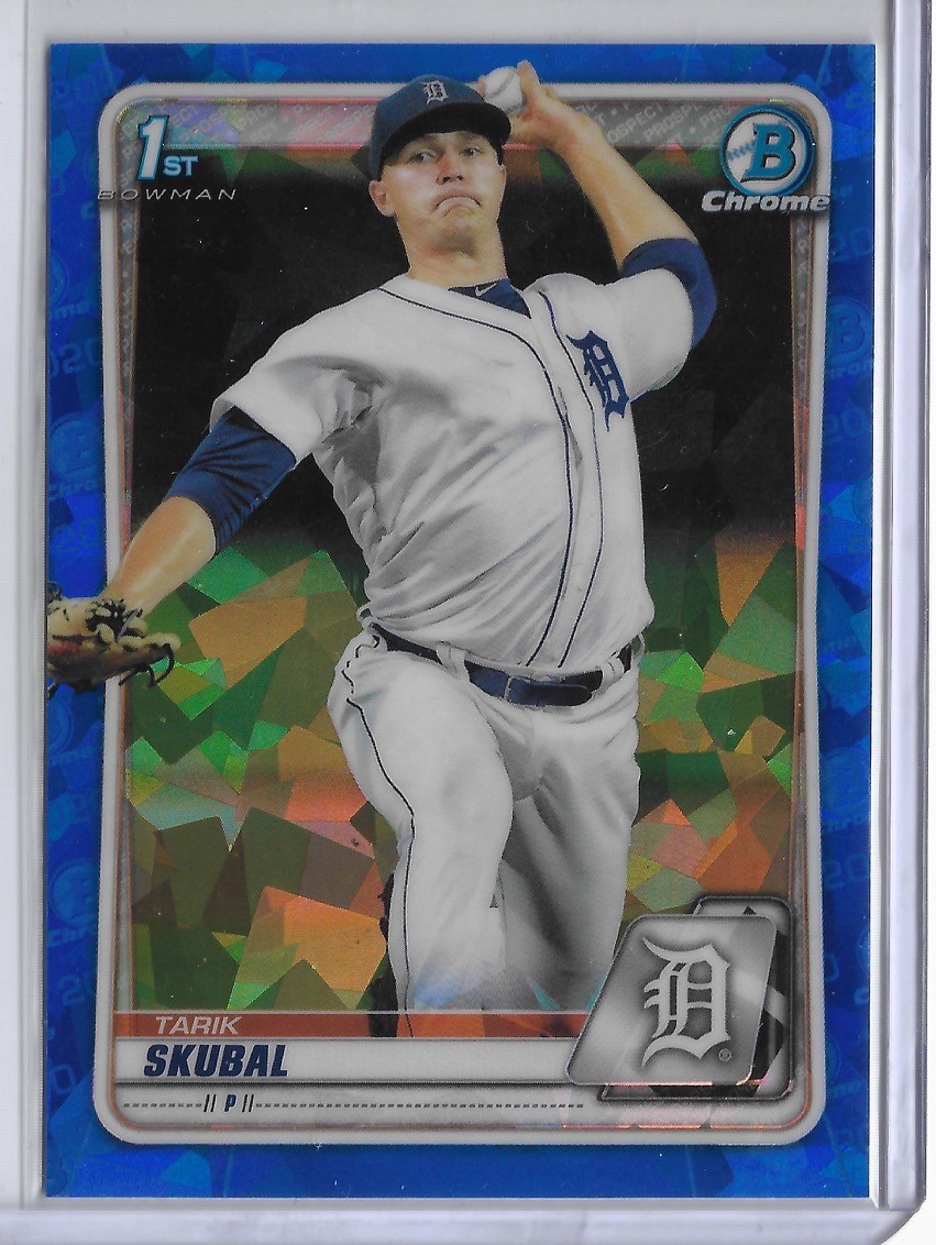 2020 Bowman Chrome Sapphire #BCP-108 Tarik Skubal First 1st Bowman Prospect