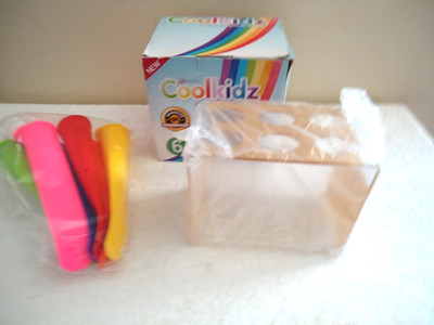 '' NIB '' Simitec Cool Kidz Silicone Popsickle Molds With Stand '' Free Shipping ''