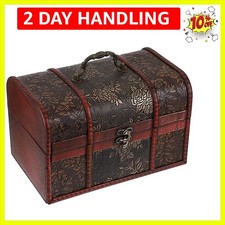 Decorative Vintage Treasure Chest: Ideal for Organizing Jewelry and Memorabilia