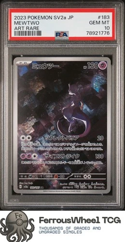 Mewtwo #183 - 2023 Pokemon Japanese Sv2a-Pokemon 151 - PSA 10