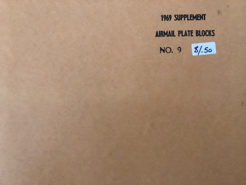 Vintage MInkus American Airmail Plate Blocks 1969 Supplement # 9