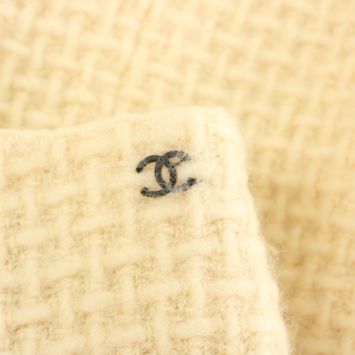 【Skirts】CHANEL 00A Knit Skirt Mini Trapezoid Tweed Silk Coco Mark Size 42 thumbnail 5