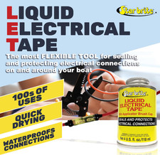 Liquid Electrical Tape 4oz Waterproof Flexible Sealant with Brush Wires Terminal