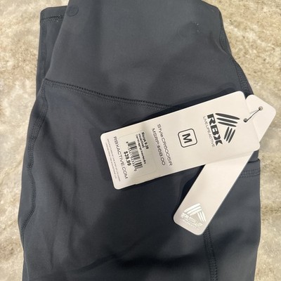RBX Peached Tech Flex  Compression Capri Legging Women's Size M Charcoal