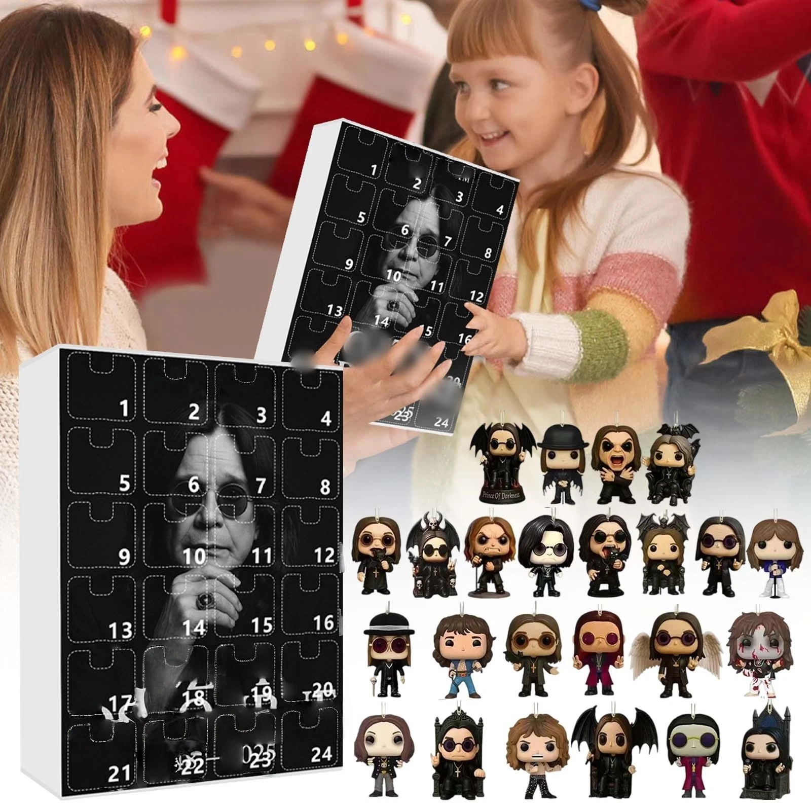 Ozzy Singer Countdown 2D Acrylic Blind Box Christmas Gift Surprise Collectible