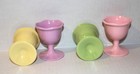 FOUR Pastel MELAMINE Boiled EGG CUPS HOLDER Tulip shaped HOME Easter collection  — photo 6