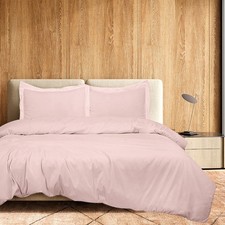 ROYALE LINENS Pink Duvet Cover Full Size - 3 Piece Bedding Comforter Covers -...