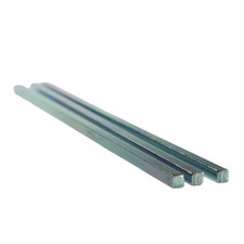 1/4" x 1/4" x 12" Square Steel Key Stock Bar , Zn-Coated, Oversized Cold-Dra...