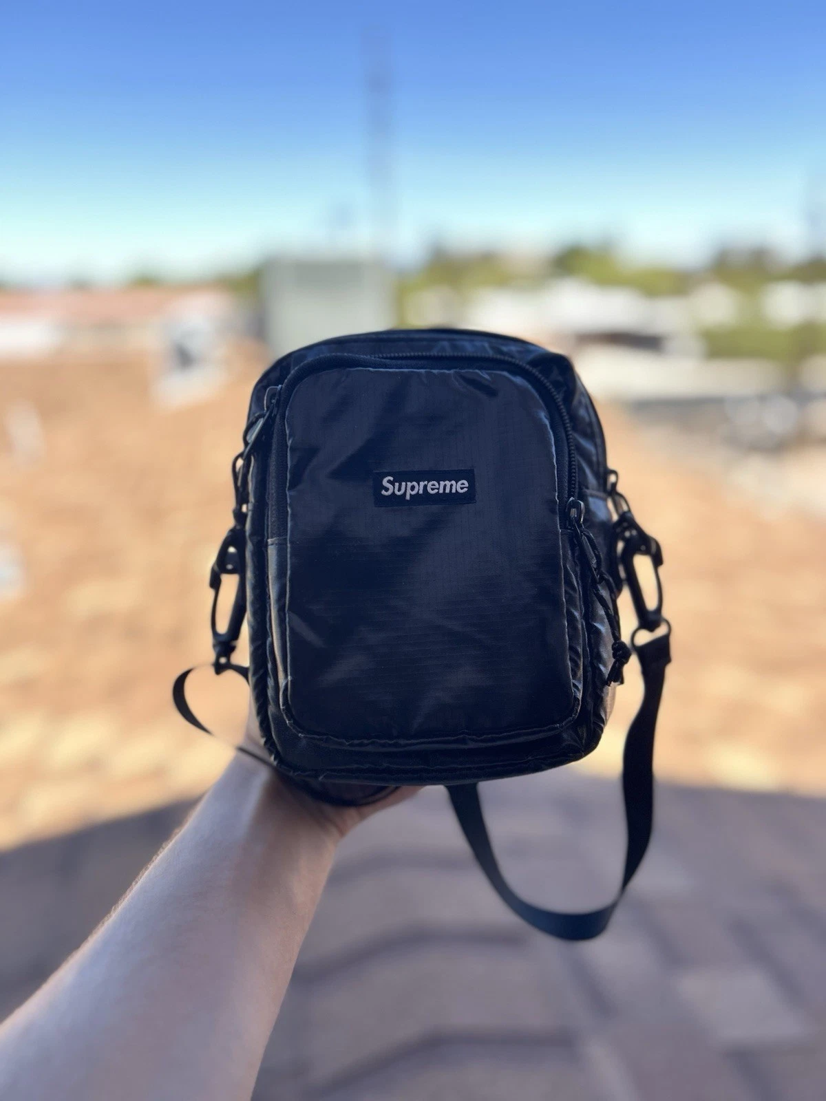 Sac à bandoulière Supreme noir